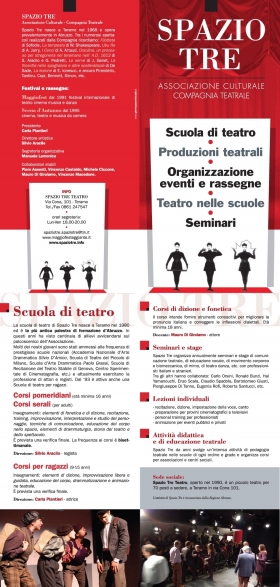 Scuola di Teatro di Spazio Tre 2016-2017 - Spazio Tre