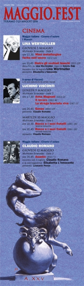 Programma MAGGIOfest 2016 CINEMA - Spazio Tre